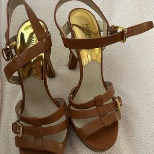 Michael Kors Tan Strappy Heels